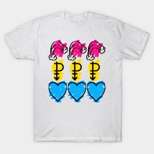 Pan Pride Flag in Symbols! T-Shirt